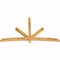 Ekena Millwork Alberta Rough Sawn Timber Gable Bracket, Western Red Cedar, 96"W x 56"H x 4"D x 4"F, 14/12 Pitch GBW096X56X0404ALB00RWR - alternate 3